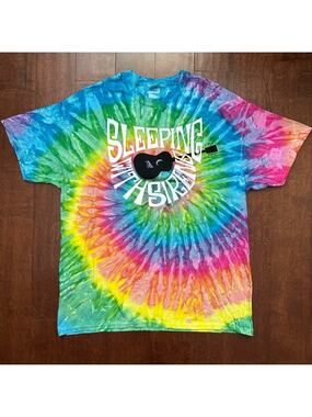 Sleeping With Sirens Unisex Tie-Dyed Band Merch T-shirt Size XL, NWOT